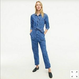 J. Crew "belted denim boilersuit" jumpsuit